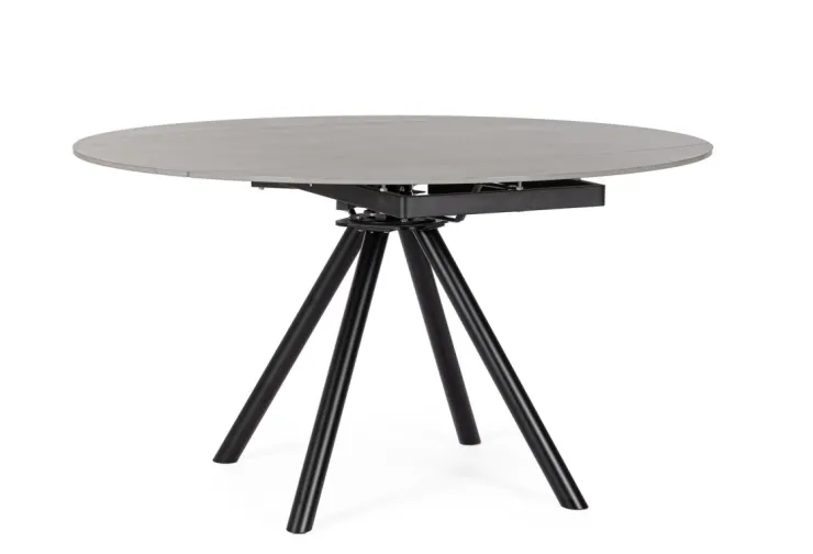 Tavoli>Bizzotto TAVOLO ALL.RAUNI D87/135 NERO/GRIGIO