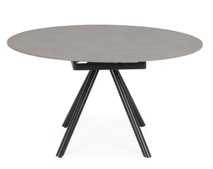 Tavoli>Bizzotto TAVOLO ALL.RAUNI D87/135 NERO/GRIGIO