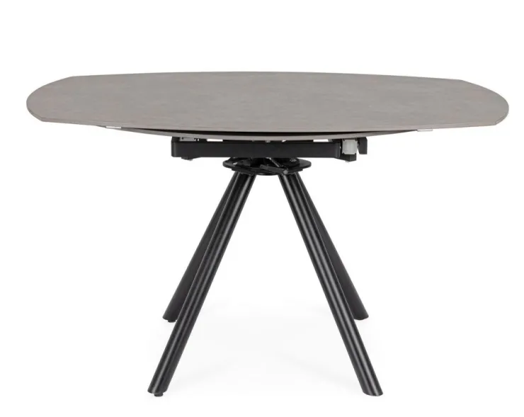 Tavoli>Bizzotto TAVOLO ALL.RAUNI D87/135 NERO/GRIGIO