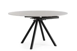 Tavoli>Bizzotto TAVOLO ALL.RAUNI D87/135 NERO/GRIG.CHIAR