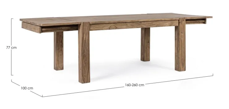 Tavoli>Bizzotto TAVOLO ALLUNGABILE IN LEGNO - SALFORD