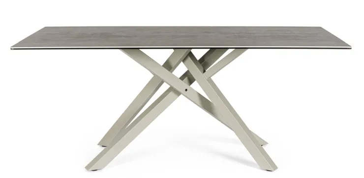 Tavoli>Bizzotto TAVOLO CON PIANO IN CERAMICA TORTORA - SEAN