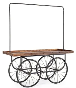 Carrelli Ed Espositori>Bizzotto TAVOLO ESPOSITORE IN LEGNO CON RUOTE