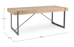 Tavoli>Bizzotto TAVOLO FISSO IN LEGNO - GARRETT