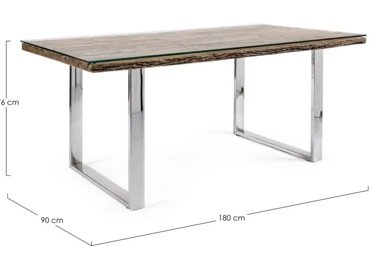 Tavoli>Bizzotto TAVOLO FISSO IN LEGNO 180X90 - STANTON