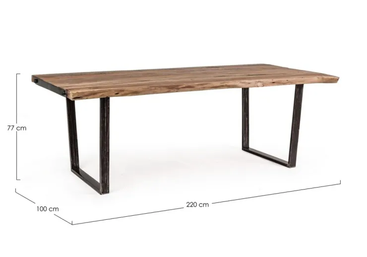 Tavoli>Bizzotto TAVOLO FISSO IN LEGNO 220X100 - ELMER
