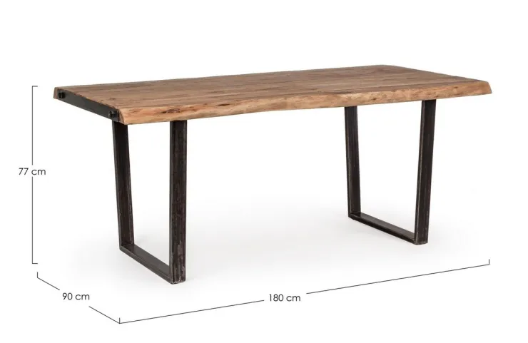 Tavoli>Bizzotto TAVOLO FISSO IN LEGNO 180X90 - ELMER