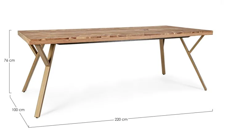 Tavoli>Bizzotto TAVOLO FISSO IN LEGNO 220X100 - RAIDA