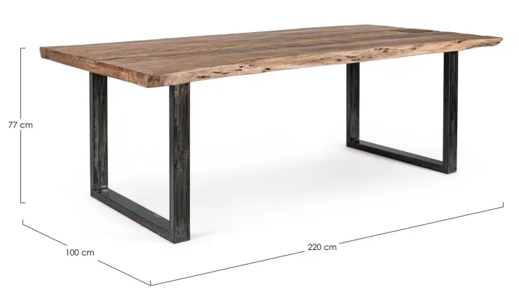 Tavoli>Bizzotto TAVOLO FISSO IN LEGNO 220X100 - NOTTINGHAM