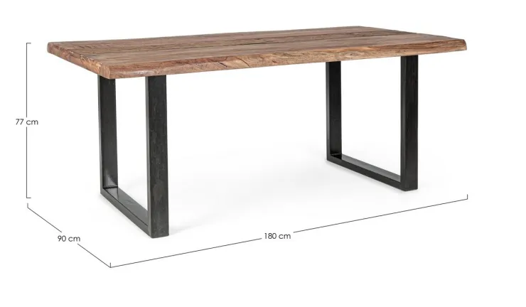 Tavoli>Bizzotto TAVOLO FISSO IN LEGNO 180X90 - NOTTINGHAM