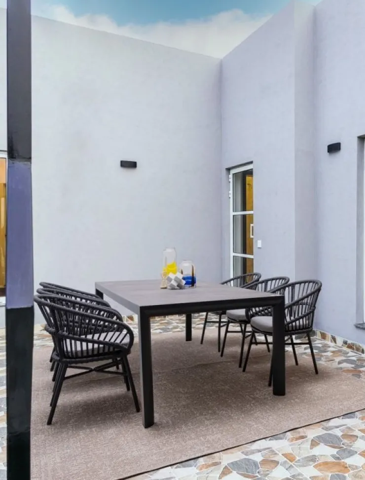 Tavoli>Bizzotto TAVOLO IN ALLUMINIO ANTRACITE JX55 - MASON