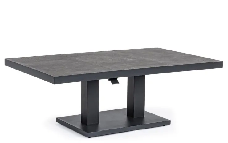 Tavoli>Bizzotto TAVOLO IN ALLUMINIO ANTRACITE JX55 - TRUMAN