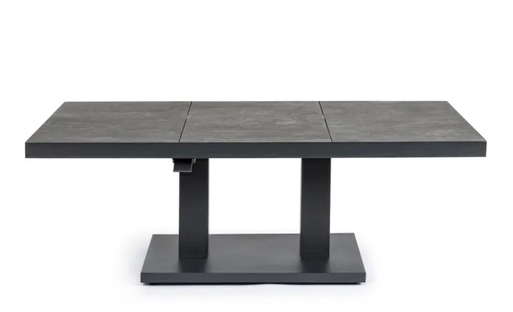 Tavoli>Bizzotto TAVOLO IN ALLUMINIO ANTRACITE JX55 - TRUMAN
