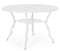Tavoli>Bizzotto TAVOLO IN ALLUMINIO D110 BIANCO - VICTORIA