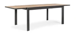 Tavoli>Bizzotto TAVOLO IN ALLUMINIO 160-240X100 ANTRACITE YK13 - BELMAR
