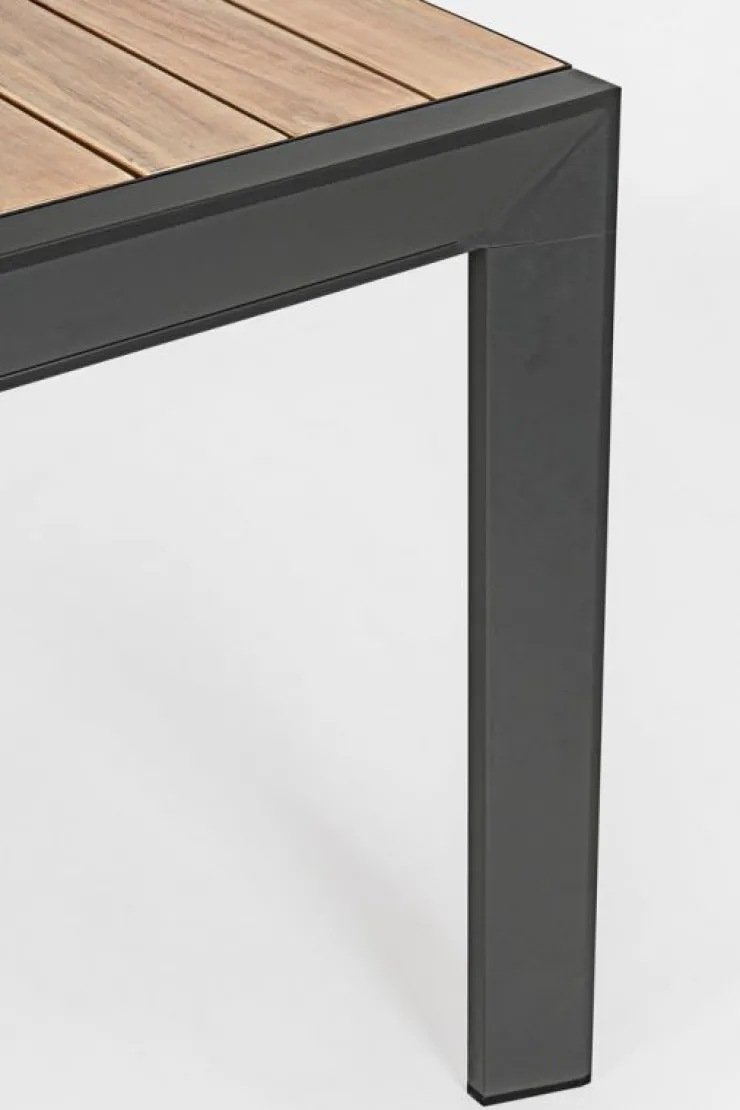 Tavoli>Bizzotto TAVOLO IN ALLUMINIO 160-240X100 ANTRACITE YK13 - BELMAR