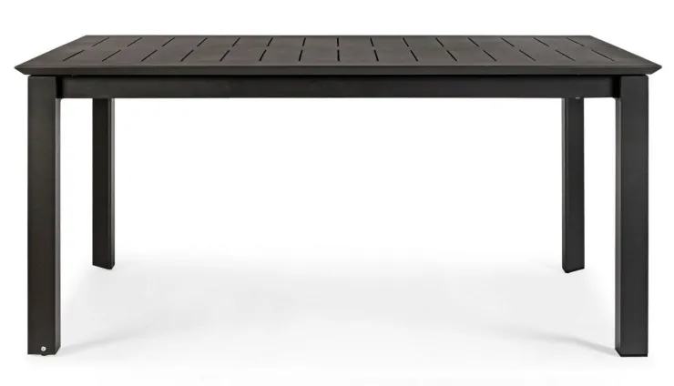 Tavoli>Bizzotto TAVOLO IN ALLUMINIO 160/240X100 ANTRACITE CX23 - KONNOR