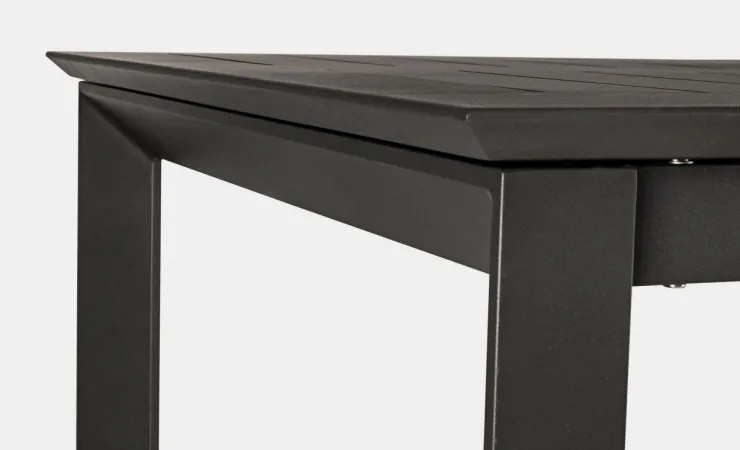 Tavoli>Bizzotto TAVOLO IN ALLUMINIO 160/240X100 ANTRACITE CX23 - KONNOR
