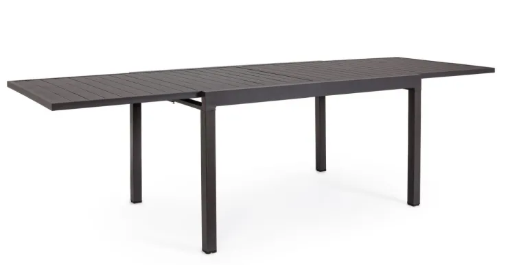 Tavoli>Bizzotto TAVOLO IN ALLUMINIO 135/270X90 ANTRACITE YK13 - PELAGIUS