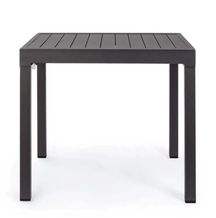 Tavoli>Bizzotto TAVOLO IN ALLUMINIO 83/166X80 ANTRACITE YK13 - PELAGIUS
