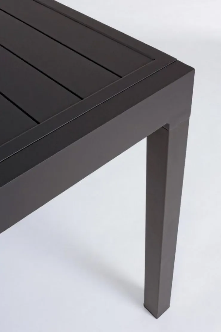 Tavoli>Bizzotto TAVOLO IN ALLUMINIO 83/166X80 ANTRACITE YK13 - PELAGIUS