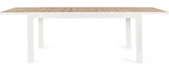 Tavoli>Bizzotto TAVOLO IN ALLUMINIO 160-240X100 BIANCO YK11 - BELMAR