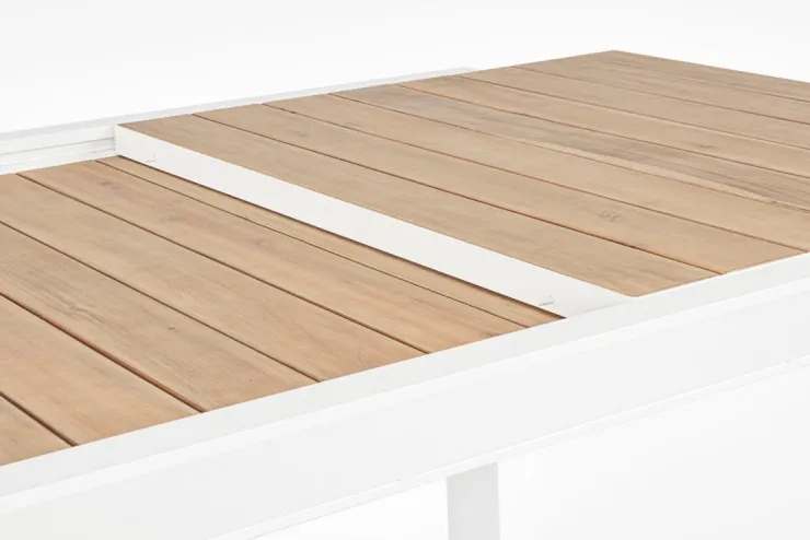 Tavoli>Bizzotto TAVOLO IN ALLUMINIO 160-240X100 BIANCO YK11 - BELMAR