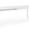 Tavoli>Bizzotto TAVOLO IN ALLUMINIO 160/240X100 BIANCO CX21 - KONNOR