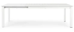 Tavoli>Bizzotto TAVOLO IN ALLUMINIO 160/240X100 BIANCO CX21 - KONNOR