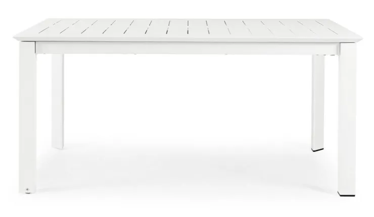 Tavoli>Bizzotto TAVOLO IN ALLUMINIO 160/240X100 BIANCO CX21 - KONNOR