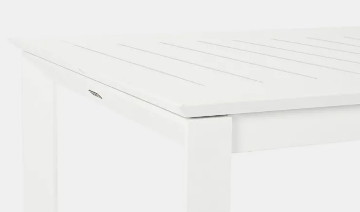 Tavoli>Bizzotto TAVOLO IN ALLUMINIO 160/240X100 BIANCO CX21 - KONNOR