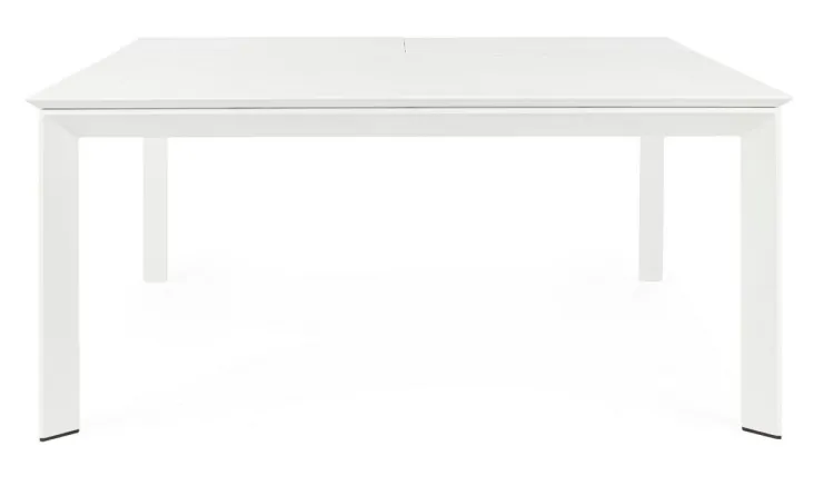Tavoli>Bizzotto TAVOLO IN ALLUMINIO 110/160X160 BIANCO CX21 - KONNOR