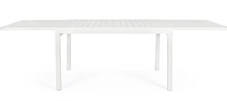 Tavoli>Bizzotto TAVOLO IN ALLUMINIO 135/270X90 BIANCO YK11 - PELAGIUS
