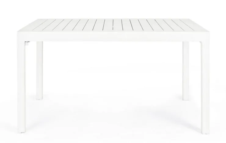 Tavoli>Bizzotto TAVOLO IN ALLUMINIO 135/270X90 BIANCO YK11 - PELAGIUS