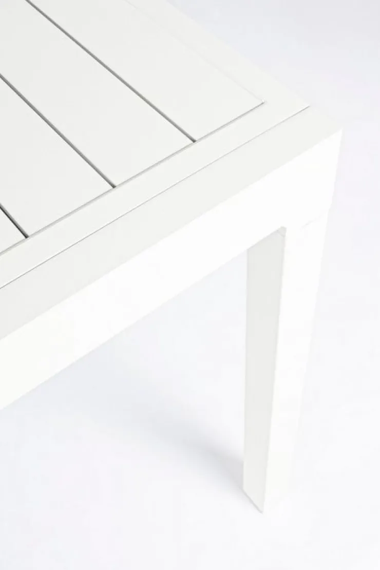 Tavoli>Bizzotto TAVOLO IN ALLUMINIO 135/270X90 BIANCO YK11 - PELAGIUS