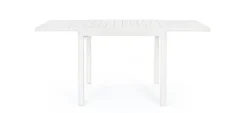 Tavoli>Bizzotto TAVOLO IN ALLUMINIO 83/166X80 BIANCO YK11 - PELAGIUS