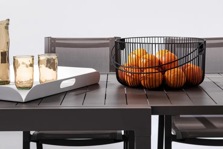 Tavoli>Bizzotto TAVOLO IN ALLUMINIO 135-270X90 COFFEE YK14 - PELAGIUS