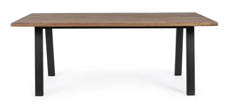 Tavoli>Bizzotto TAVOLO IN LEGNO ANTRACITE 200X100 - OSLO FSC