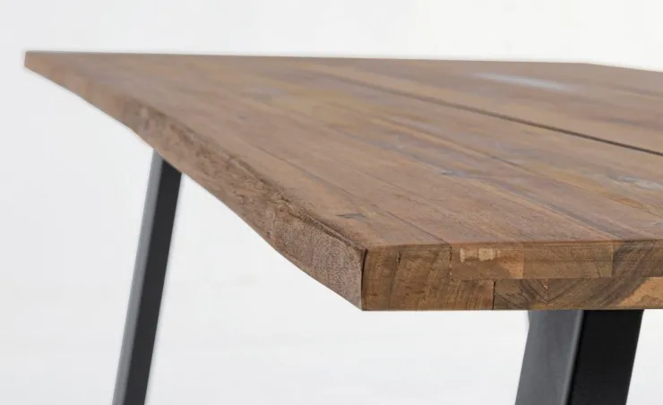 Tavoli>Bizzotto TAVOLO IN LEGNO ANTRACITE 200X100 - OSLO FSC