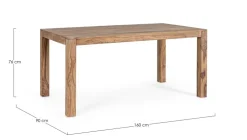 Tavoli>Bizzotto TAVOLO IN LEGNO SHEESHAM 160X90 - NARTAN