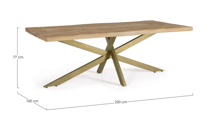 Tavoli>Bizzotto TAVOLO IN LEGNO 220X100 - JAIDEV