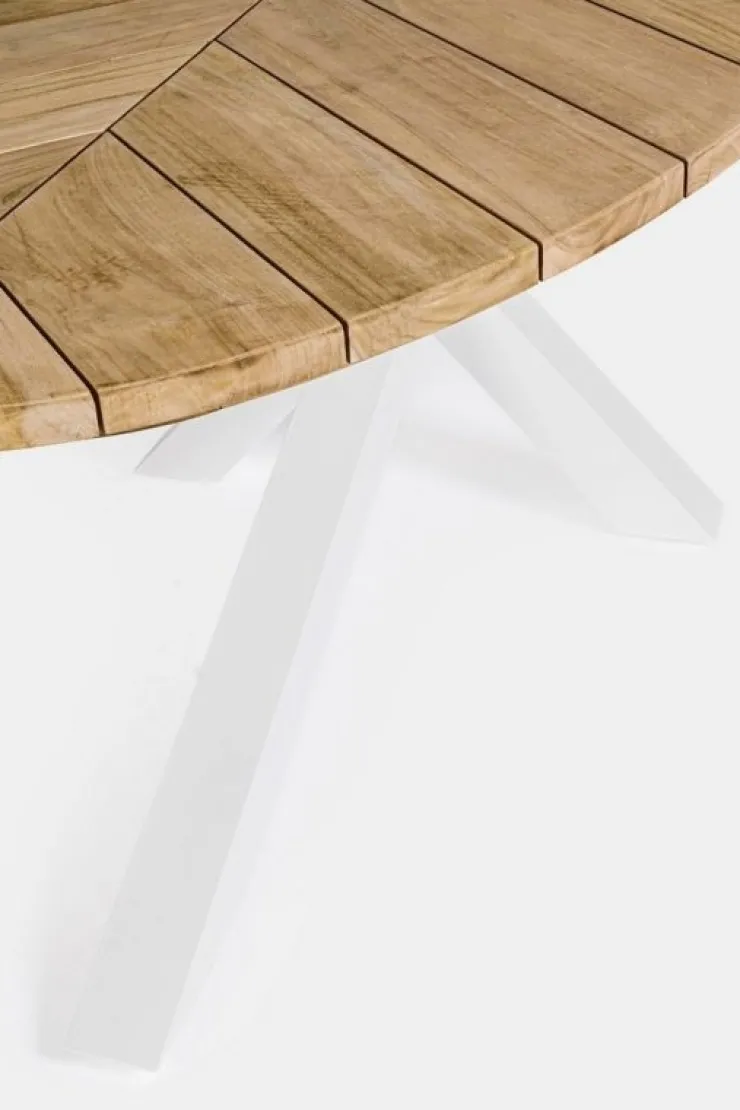 Tavoli>Bizzotto TAVOLO IN TEAK BIANCO RT01 - PALMDALE