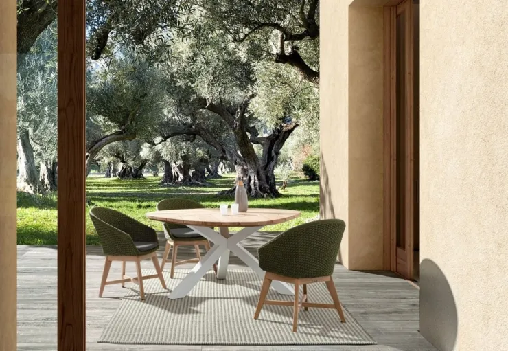 Tavoli>Bizzotto TAVOLO IN TEAK BIANCO RT01 - PALMDALE