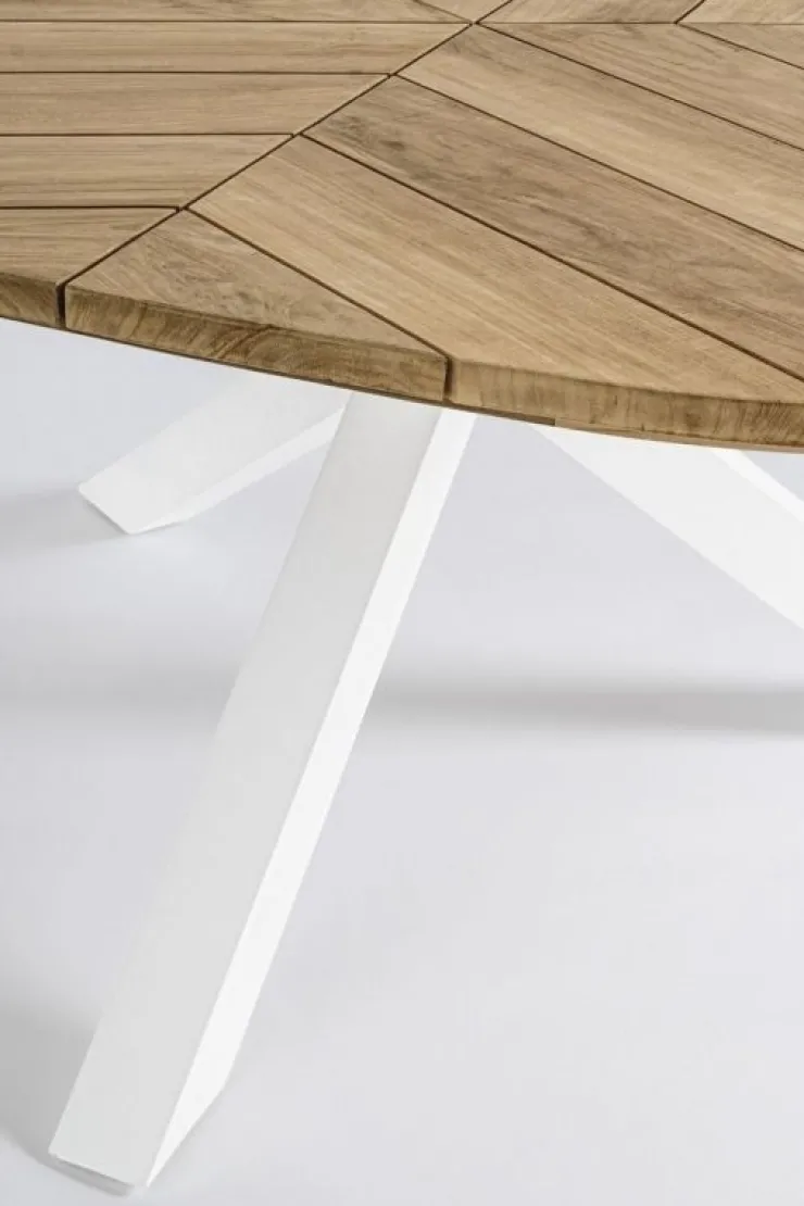 Tavoli>Bizzotto TAVOLO IN TEAK BIANCO RT01 - PALMDALE