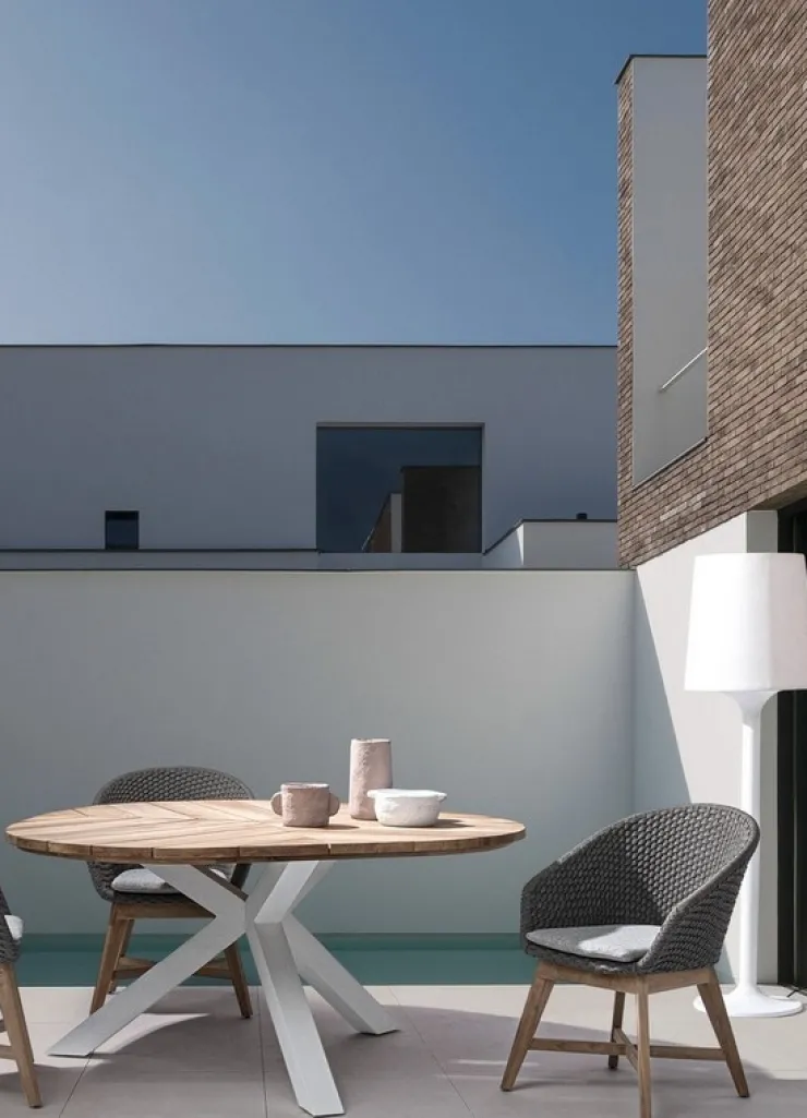 Tavoli>Bizzotto TAVOLO IN TEAK BIANCO RT01 - PALMDALE