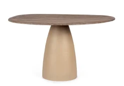 Tavoli>Bizzotto TAVOLO STANLEY TOP RUSTIC BROWN 140