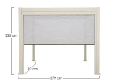 Pergole E Gazebo>Bizzotto TENDA RULLO PERGOLA OCEAN LATO 3M SETA