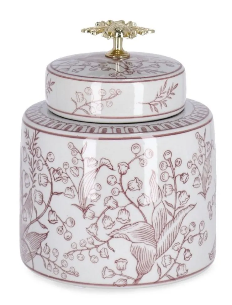 Vasi>Bizzotto VASO CAI C-TAPPO CIL ROSSO BIANCO H19