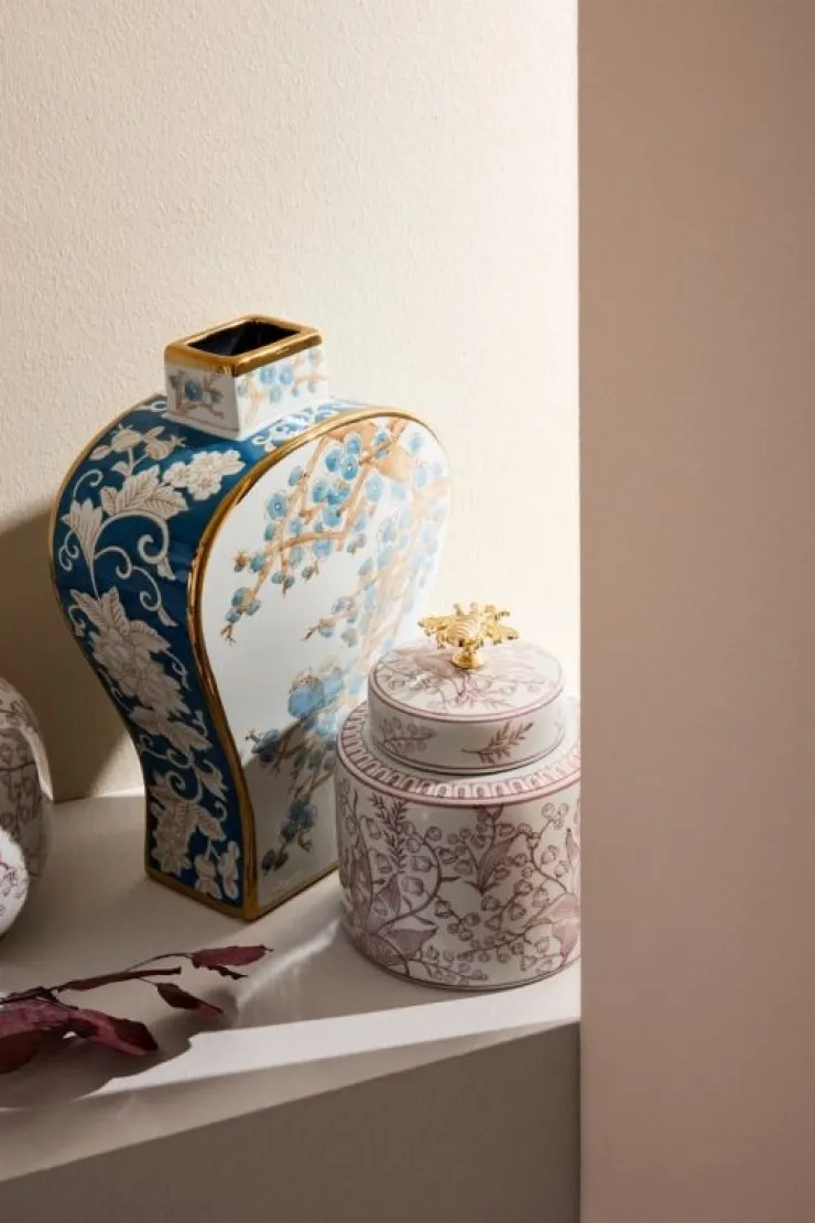 Vasi>Bizzotto VASO CAI C-TAPPO CIL ROSSO BIANCO H19