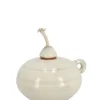 Oggettistica>Bizzotto VASO CON STOPPINO ESMA BEIGE H9